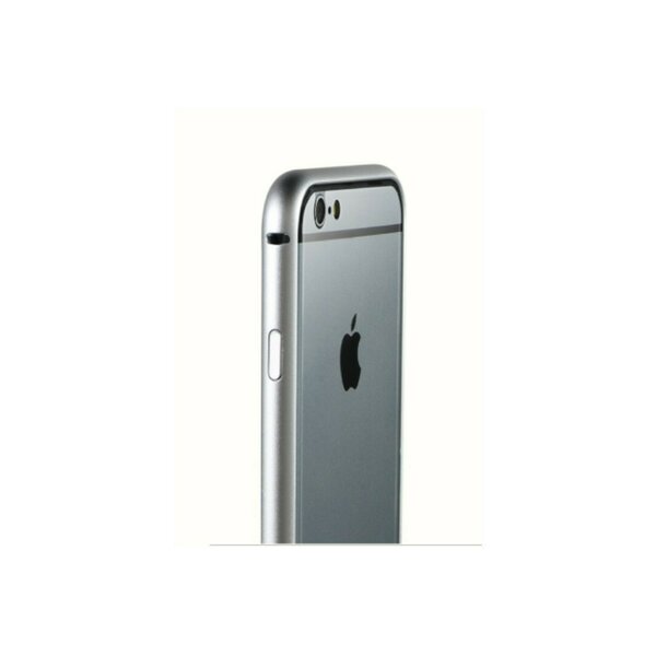 What's wrong Claim Disadvantage Set bumper aluminiu iPhone 6 Plus gri Hoda Taiwan + folie sticla fata 0.33  + folie spate