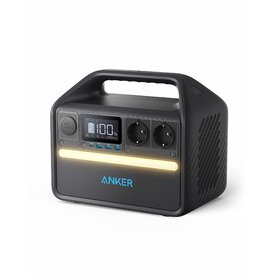 Statie portabila compacta Anker PowerHouse 535, 512Wh, 500W, 220V, 2x AC, 60W USB-C Power Delivery, lumina LED, 7 porturi