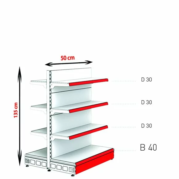 RAFTURI METAL RM-13 Înălțime-135, Lățime-50cm, Bază:40 picture - 1