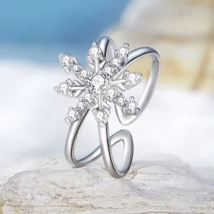 Frosty Elegance регулируем сребърен пръстен
