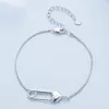 Love Safety Pin сребърна гривна picture - 5