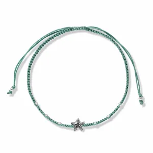 Гривна с връвчица Green Starfish