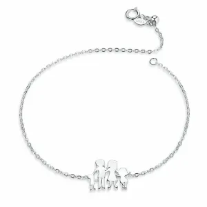 Сребърна гривна Family Chain