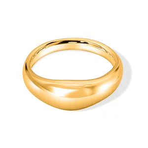 Величествен сребърен пръстен в злато
