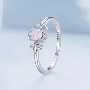 Елегантен сребърен блясък слънцезащитен пръстен