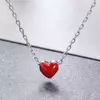 Колие от сребро Little Red Heart picture - 2