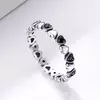 Сребърeн пръстен със Сърца и черни кристали picture - 3