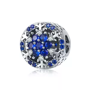 Сребърeн талисман Winter Blue Bead