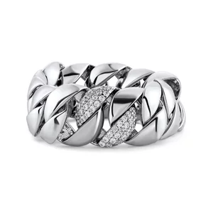 Сребърен елегантен сребърен пръстен