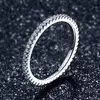 сребърен пръстен Clear Crystal Band picture - 4