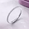 сребърен пръстен Clear Crystal Band picture - 5