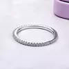 сребърен пръстен Clear Crystal Band picture - 6