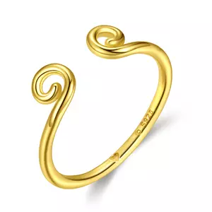 Сребърен пръстен Golden Monkey Ring