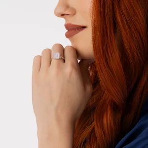 Сребърен пръстен Silver Rectangle Moonstone Elegance