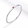 сребърен пръстен Tiny Red Heart picture - 5