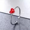 Сребърен пръстен регулируем Little Red Heart picture - 3