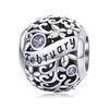 сребърен талисман Birthday Stone February picture - 1