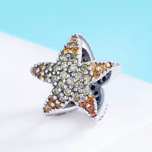 сребърен талисман Coral Starfish