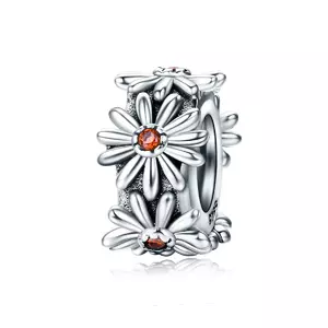 сребърен талисман Daisy Flower