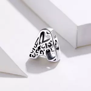 сребърен талисман In Love with Letter A