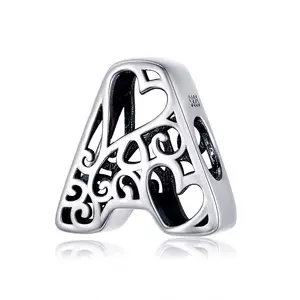 сребърен талисман In Love with Letter A