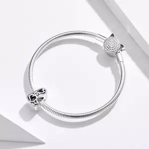 сребърен талисман In Love with Letter L