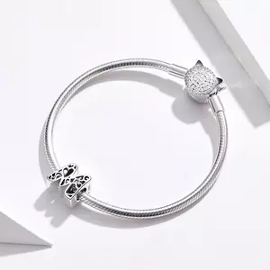 сребърен талисман In Love with Letter M