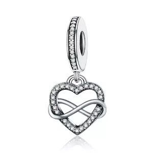 сребърен талисман Infinite Heart