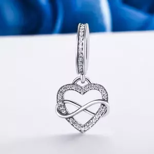 сребърен талисман Infinite Heart