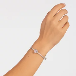 Сребърен талисман Infinite Pink Love