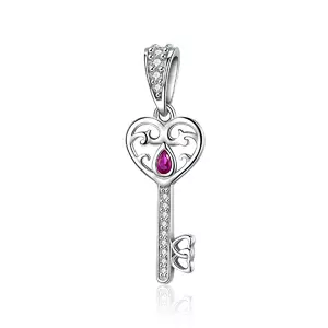 сребърен талисман Key of My Heart