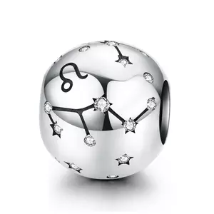 сребърен талисман Leo Constellation
