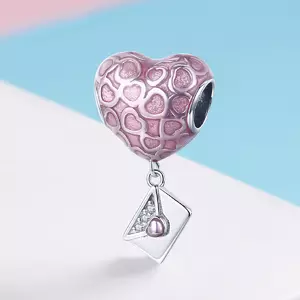 сребърен талисман Love Letter