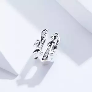 сребърен талисман Number 4