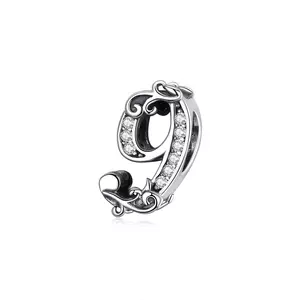 сребърен талисман Number 9