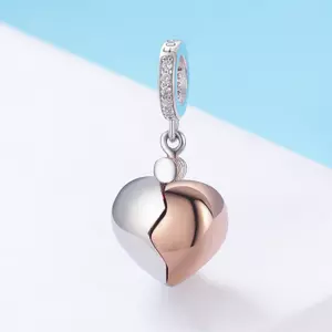сребърен талисман Open Heart Key