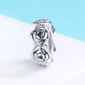 сребърен талисман Romantic Roses