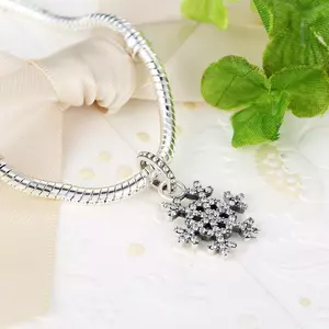 сребърен талисман Silver Winter Snowflake