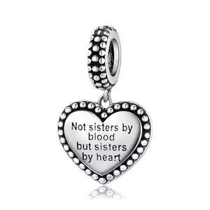 сребърен талисман Sisters by Heart