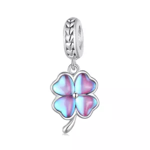 Сребърен талисман Thin Mystic Clover