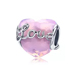 сребърен талисман Valentine Love