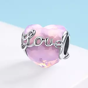 сребърен талисман Valentine Love