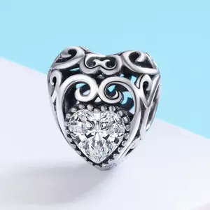 сребърен талисман Vintage Birthstone - Aprilie