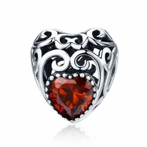 сребърен талисман Vintage Birthstone - Януари