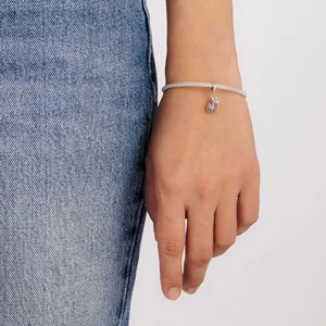 Сребърен талисман Vintage Pink Crystal
