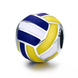 сребърен талисман с Топка Volleyball