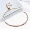 Сребърна гривна Sparkling Tennis rose gold picture - 4