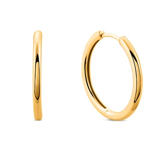 Сребърни обеци Big Gleaming Infinity Hoops