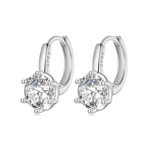Сребърни обеци Classic Crystal
