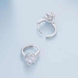 Сребърни обеци Classic Crystal